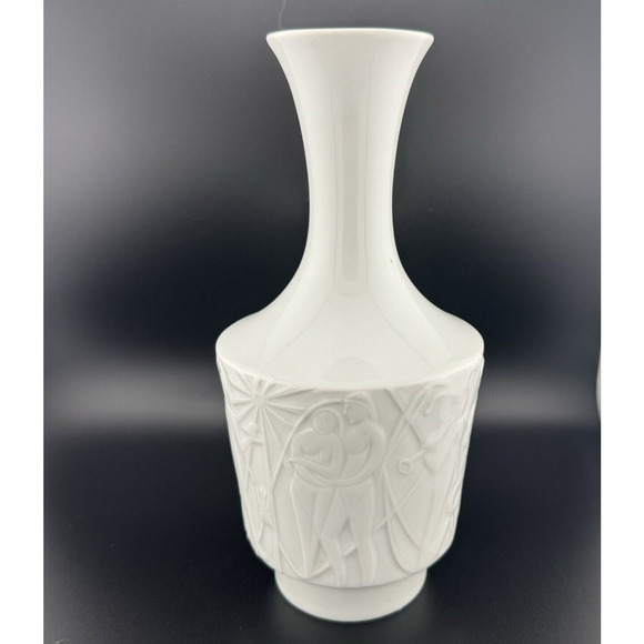 MCM Edelstein Bavaria Kurt Wendler People in Paradise porcelain vase 9.5” 861/0 - Picture 1 of 9